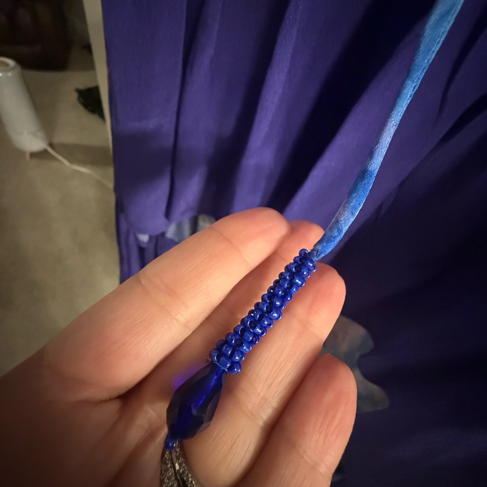 Elegant Blue and Purple Women's Swim Coverup - Picture 4 of 4